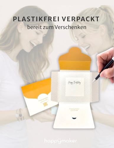 Detalle de happymaker Mutmacher Geschenk Aquamarin-Armband – handgemacht in Deutschland