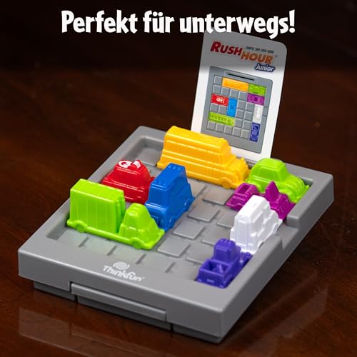 Detalle de ThinkFun Rush Hour Junior – Logikspiel ab 5 Jahre, Denkspiel für 1 Spieler