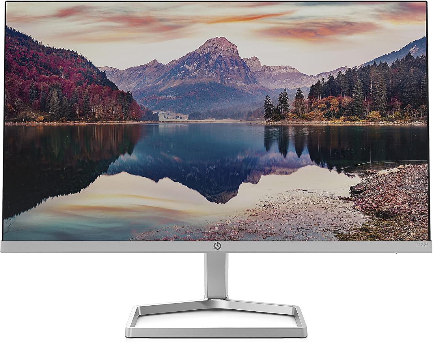 Thumbnail 1 de HP M22f Monitor (21,5 Zoll) Full HD IPS, 75 Hz, 5 ms – VGA & HDMI 1.4, silber/schwarz