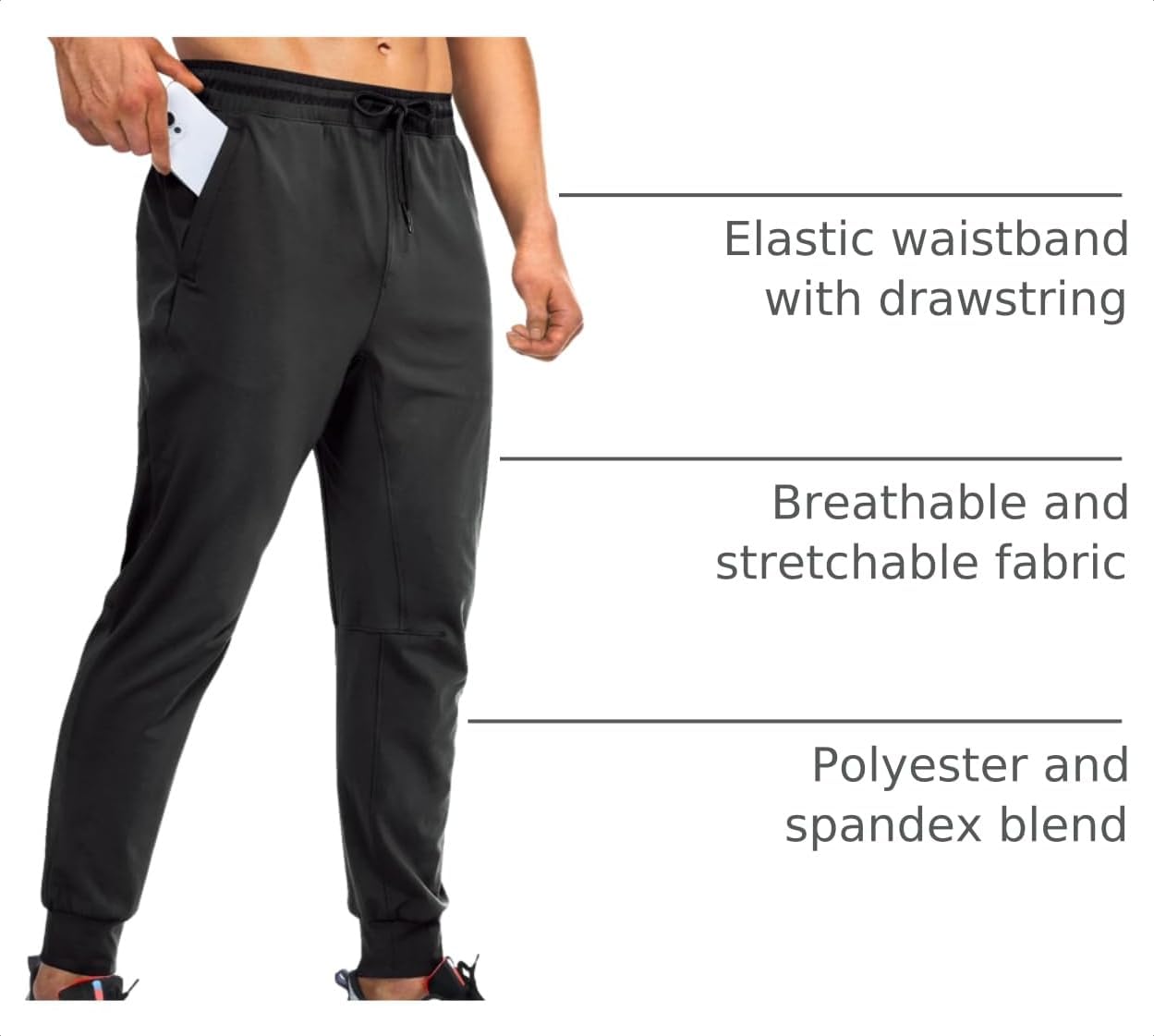 Detalle 2 de FOGFIRE Mens Joggers Lightweight Sweatpants