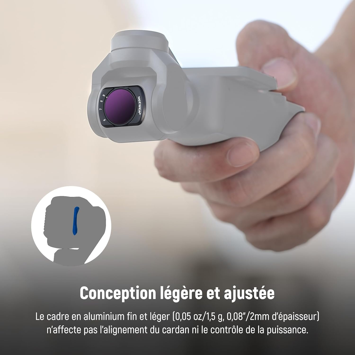 Thumbnail 4 de NEEWER lot de 14 filtres magnétiques ND & CPL pour DJI Osmo Pocket 3