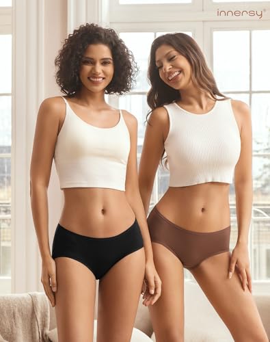 Detalle 2 de INNERSY Bragas mujer algodón cómoda Culotte L – colores retro multicolores