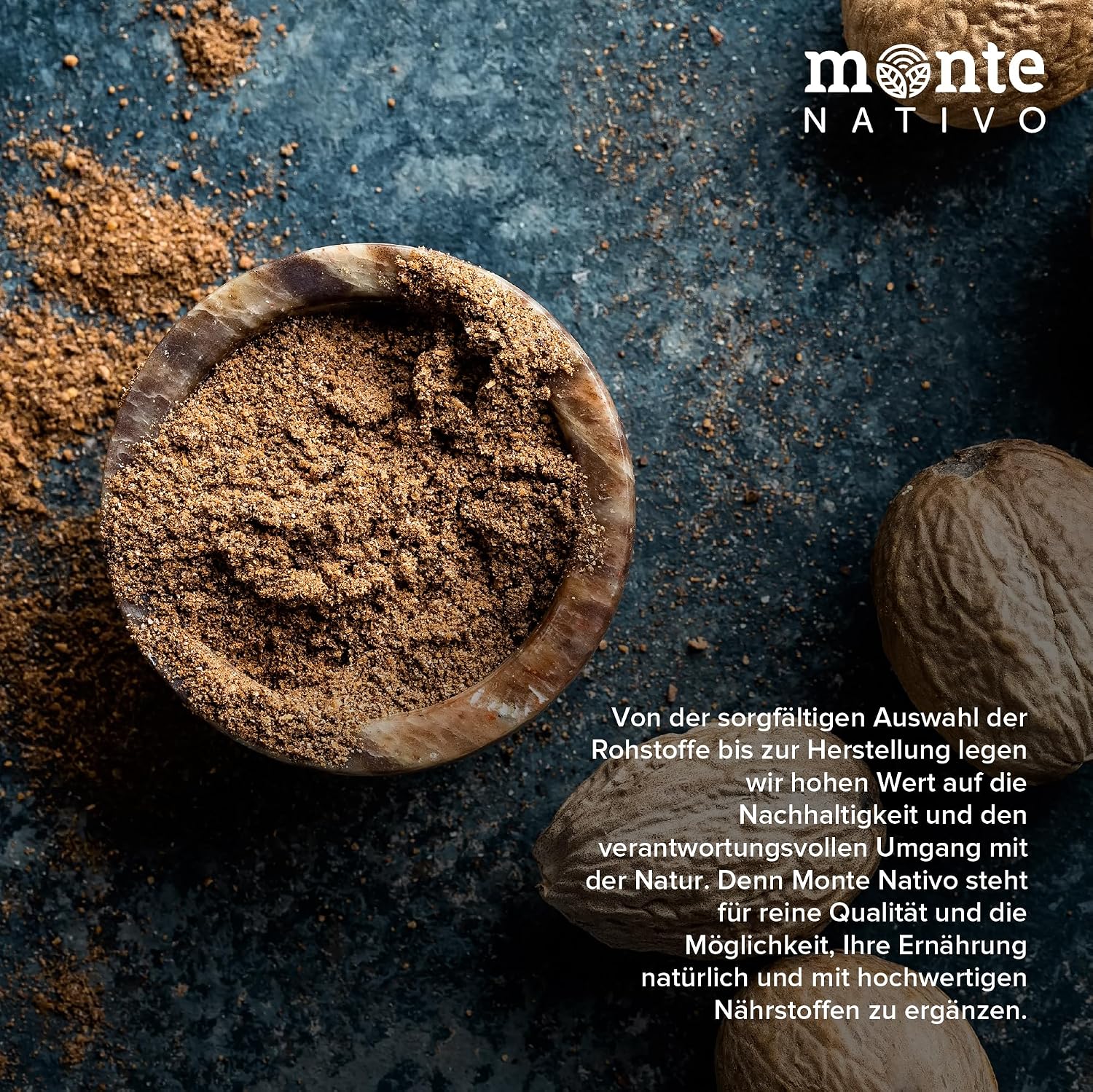 Detalle de Monte Nativo Muskatnuss gemahlen (300 g) – Intensives Aroma, fein gemahlen