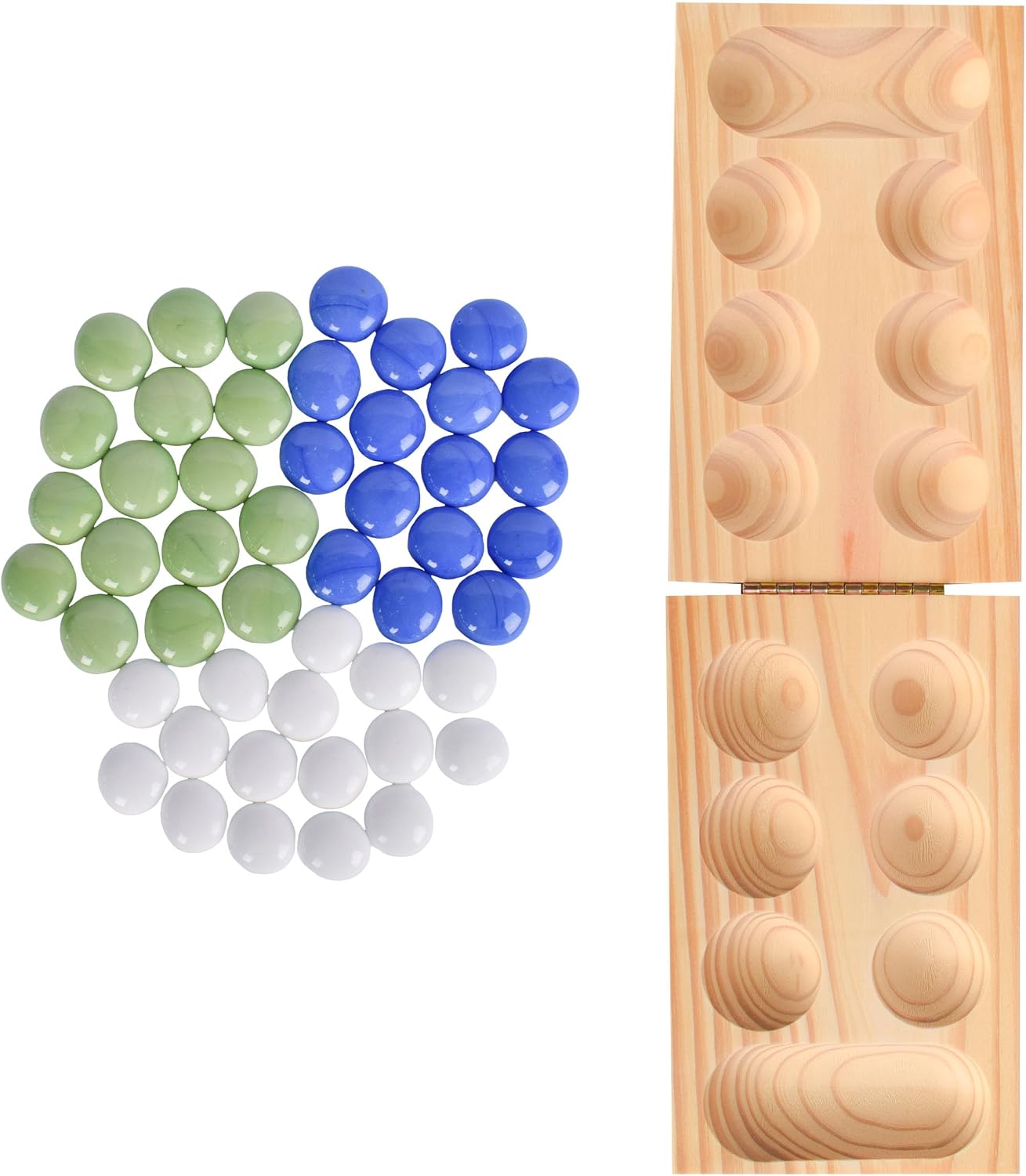 Detalle 2 de Elbow Room Games Mancala Set, Wooden Board