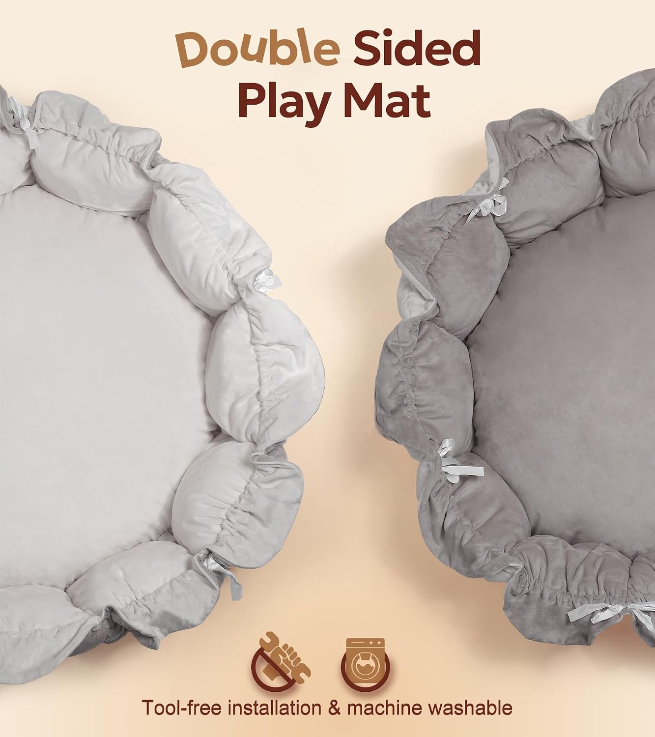 Detalle 1 de Mallify ML-babygym-1 5-in-1 Baby Play Gym with Plush Mat and 6 Toys