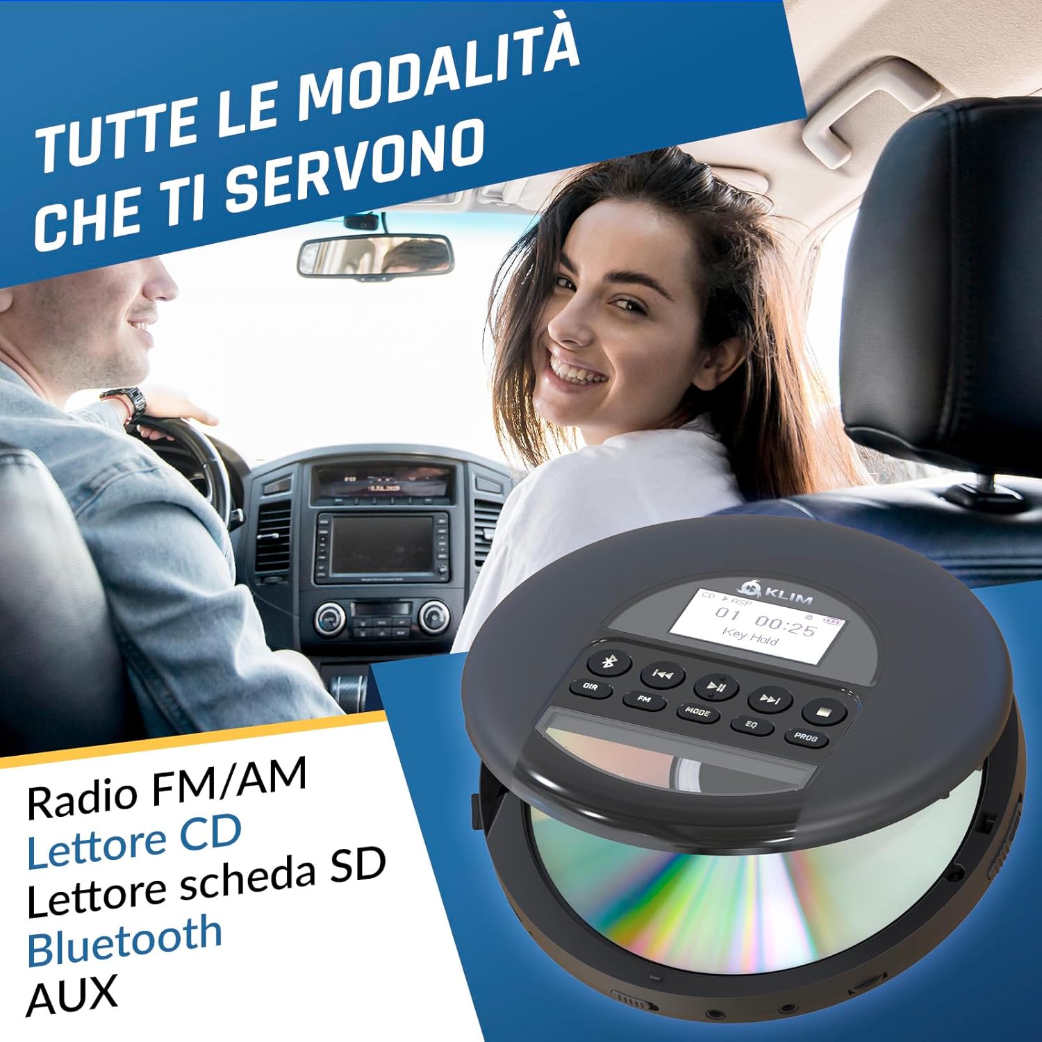 Detalle de KLIM Nomad lettore CD portatile