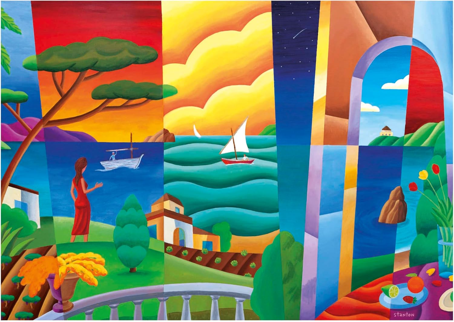 Thumbnail 1 de Puzzle Educa 2000 pièces pour adultes « Penelope Attente » (96 x 68 cm) – dès 14 ans