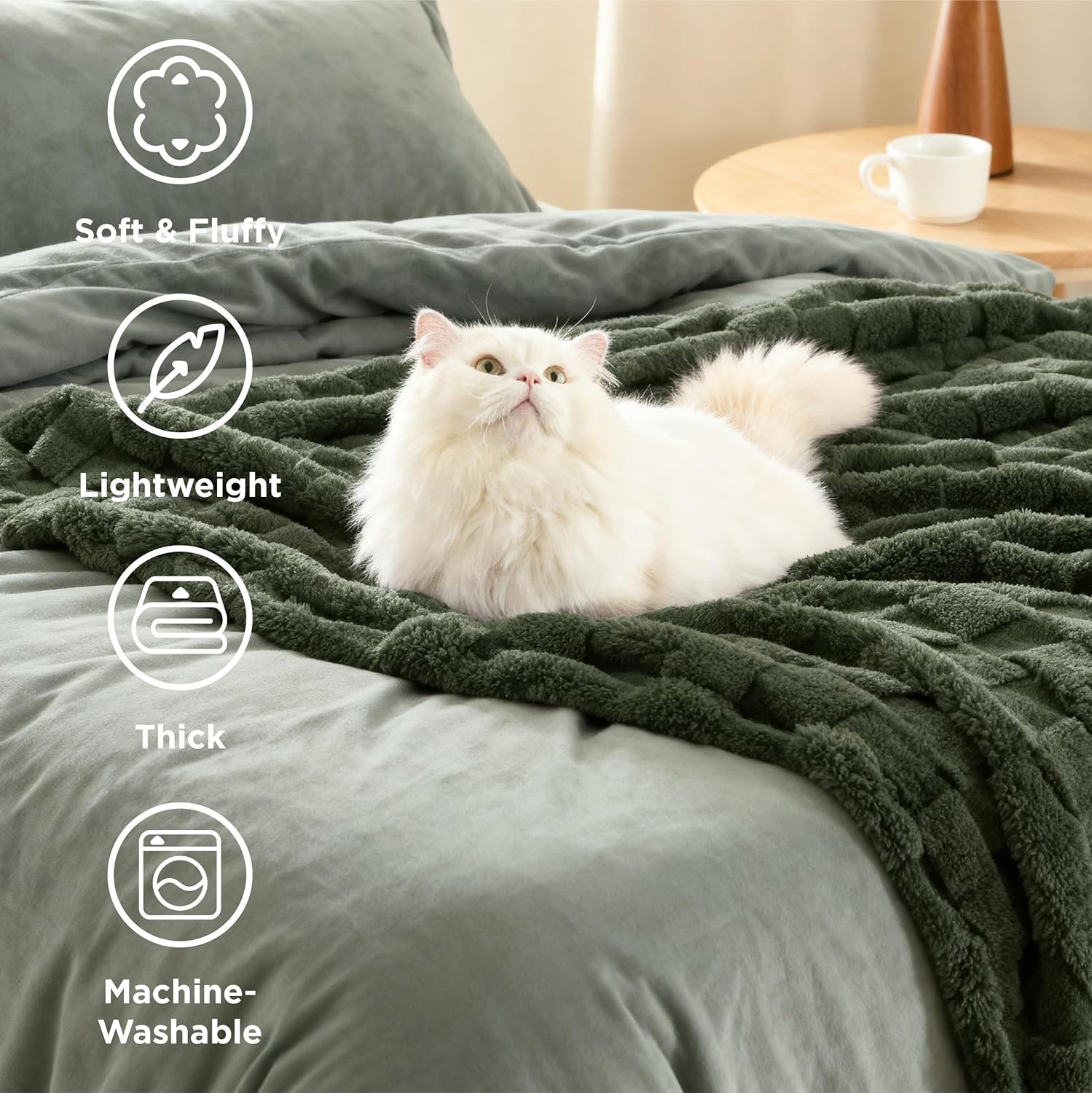 Thumbnail 2 de Bedsure Fleece Throw 127x152 cm