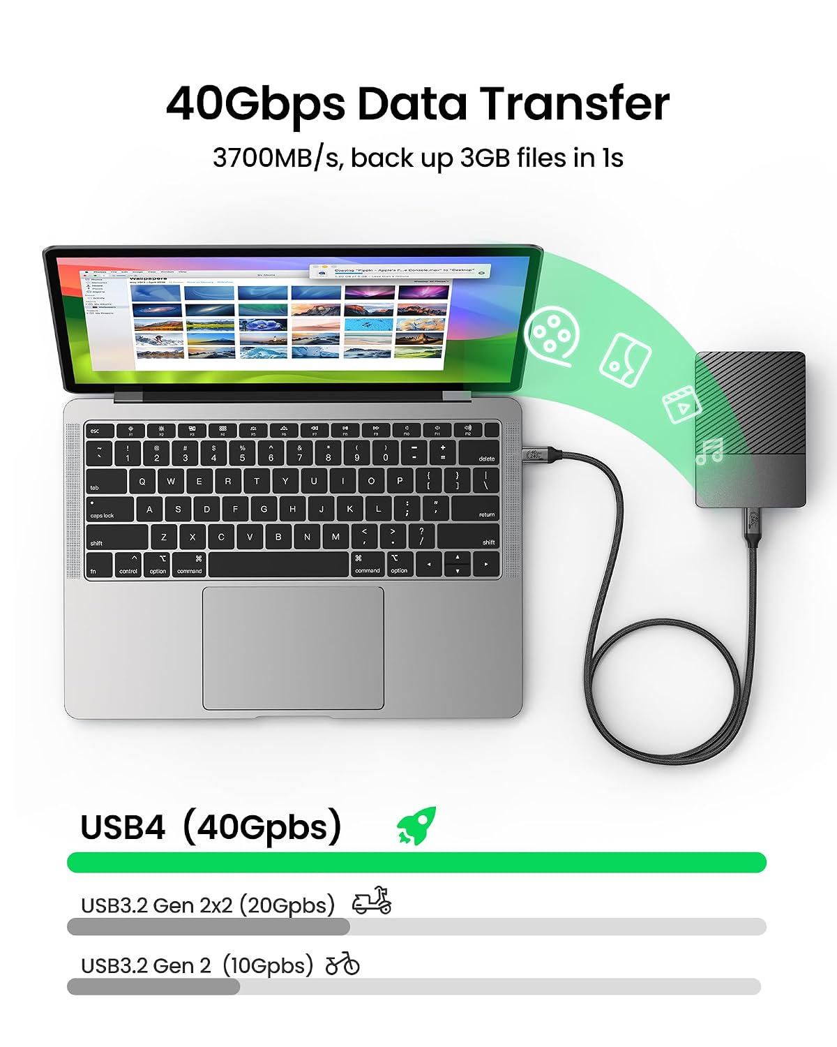 Thumbnail 2 de Silkland USB4 Cable for Thunderbolt 4