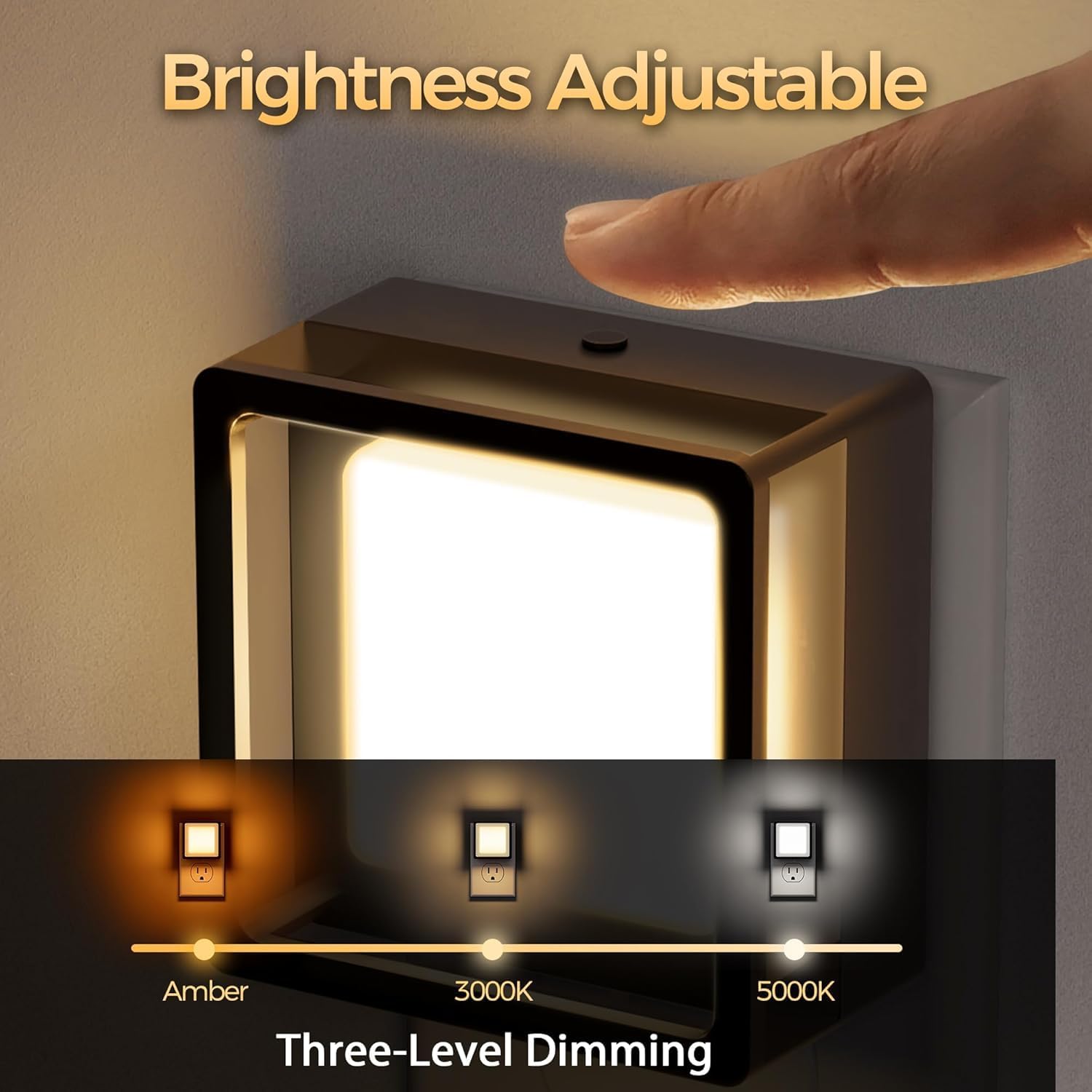 Thumbnail 1 de L LOHAS LED GD033 Plug-In Night Lights, Dimmable, 3CCT, 2-Pack