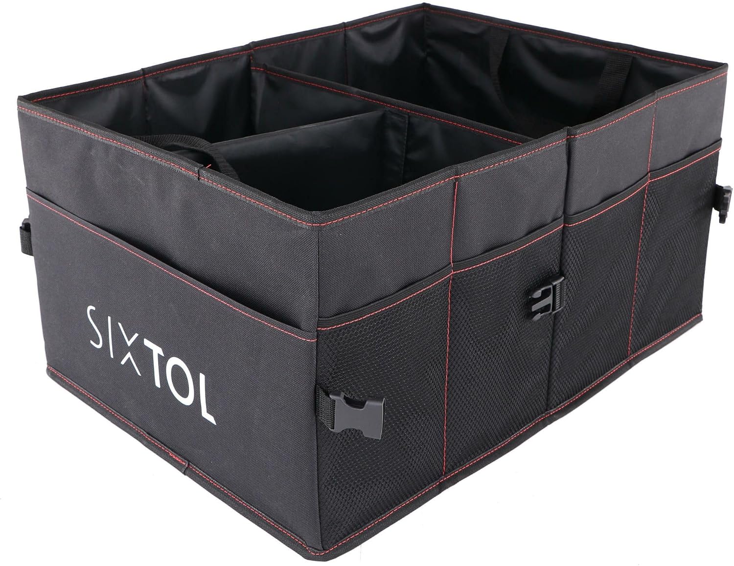 Detalle 2 de SIXTOL Car Compact 14 – składany organizer do bagażnika, wodoodporny, 14 przegródek