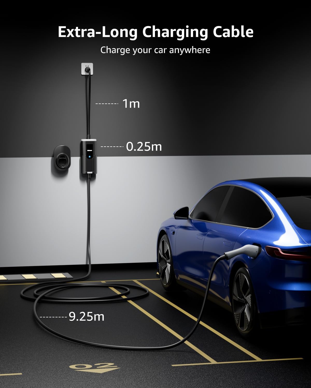 Thumbnail 2 de bokman EV Charger Type 2 to 3 Pin Plug 10M