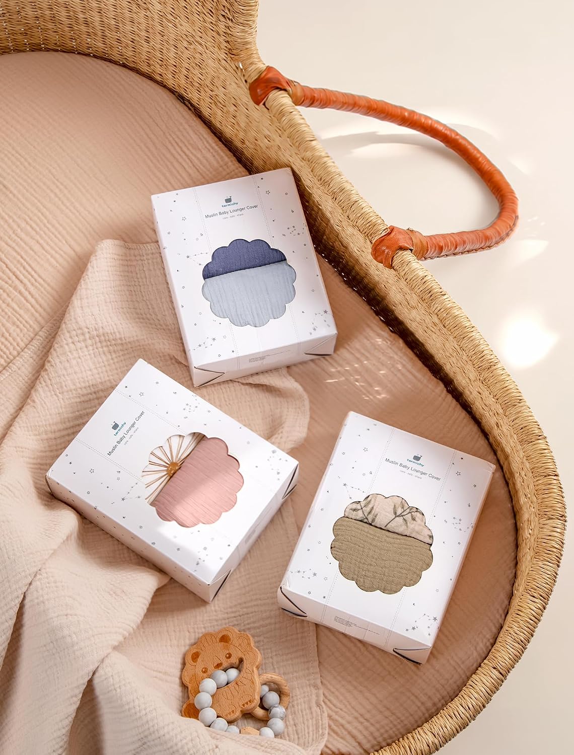 Thumbnail 6 de Termichy Baby Lounger Cover in Muslin