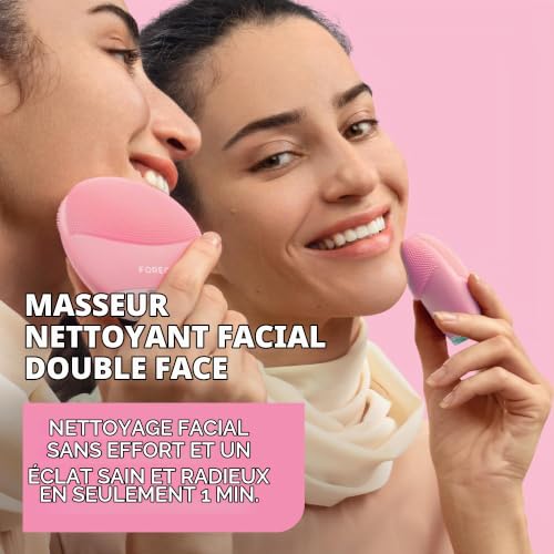 Detalle 2 de FOREO LUNA 4 mini – Brosse nettoyante et massante visage en silicone, Pearl Pink