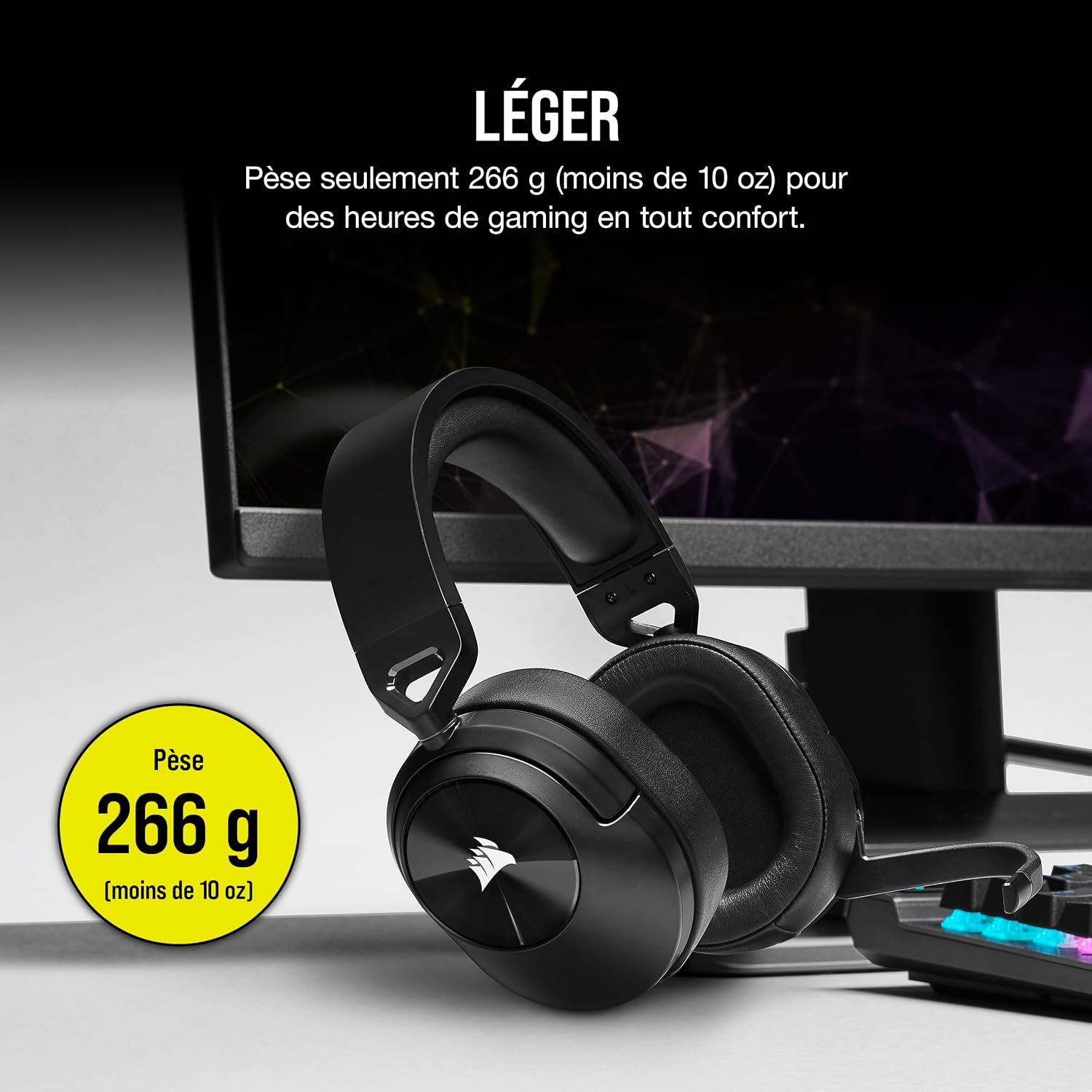Thumbnail 4 de Corsair HS55 WIRELESS CORE Casque gaming 15m