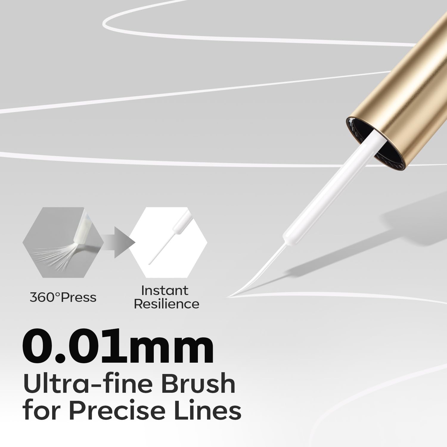 Thumbnail 4 de Modelones White French Tip Liner Gel Polish, 15 ML – Ultra-Fine Precision White Liner for French Tips & Nail Art