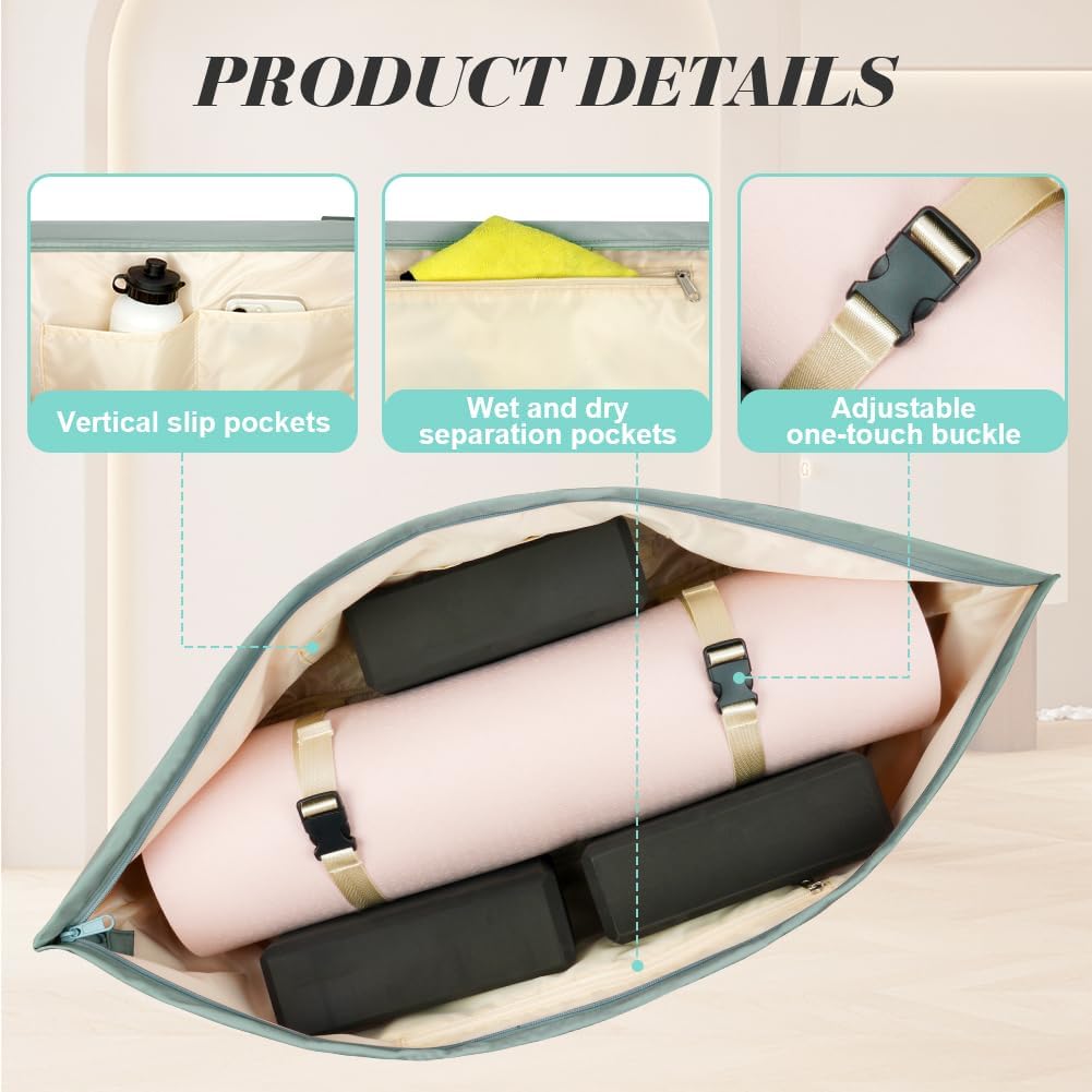 Thumbnail 2 de Aucuu Sac de Fitness Sport Grand Sac Yoga