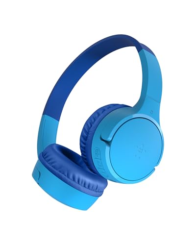 Detalle de Belkin SoundForm Mini: auriculares inalámbricos para niños con micrófono, 30 h de autonomía y seguridad de volumen