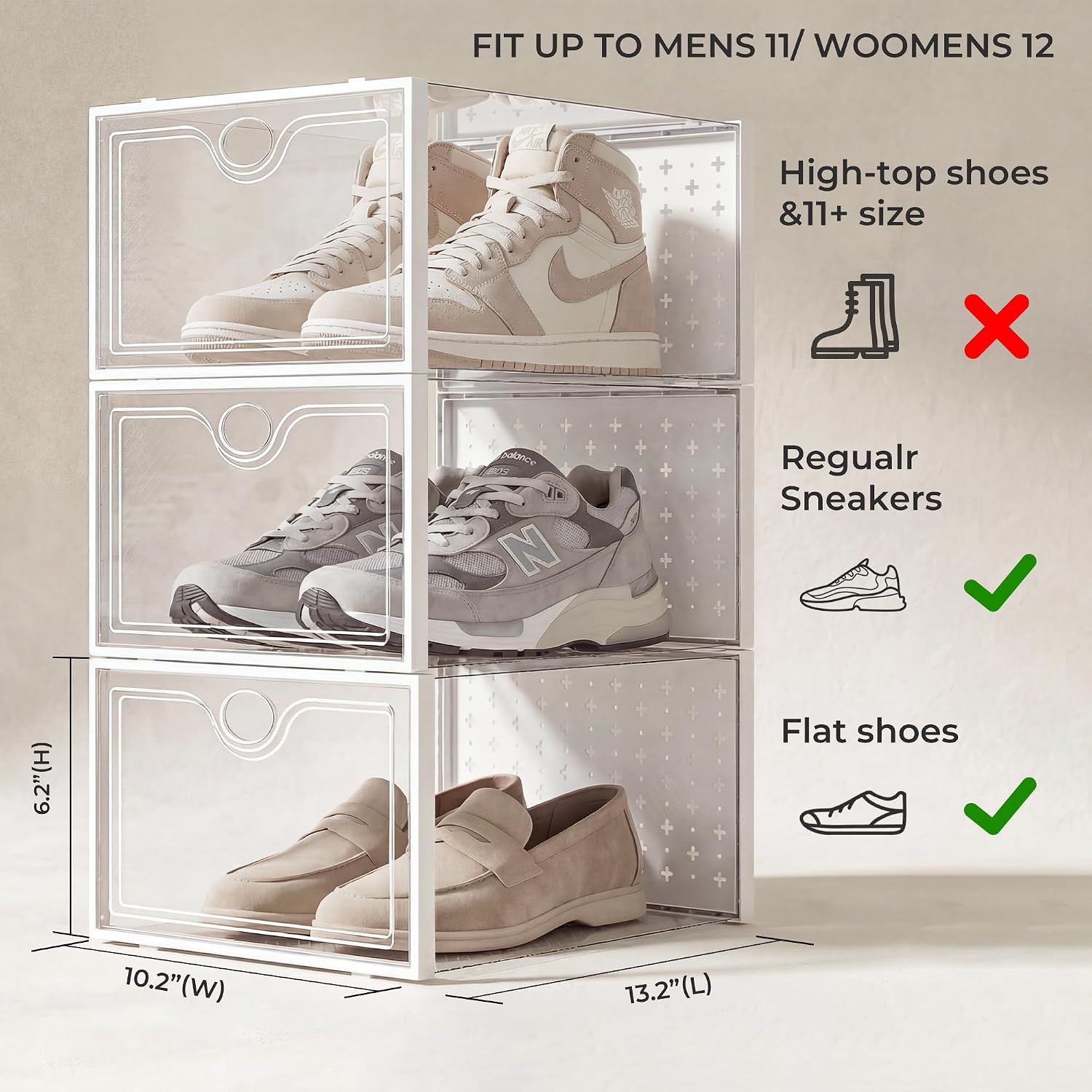 Detalle 2 de Pinkpum Shoe Storage Boxes, X-Large