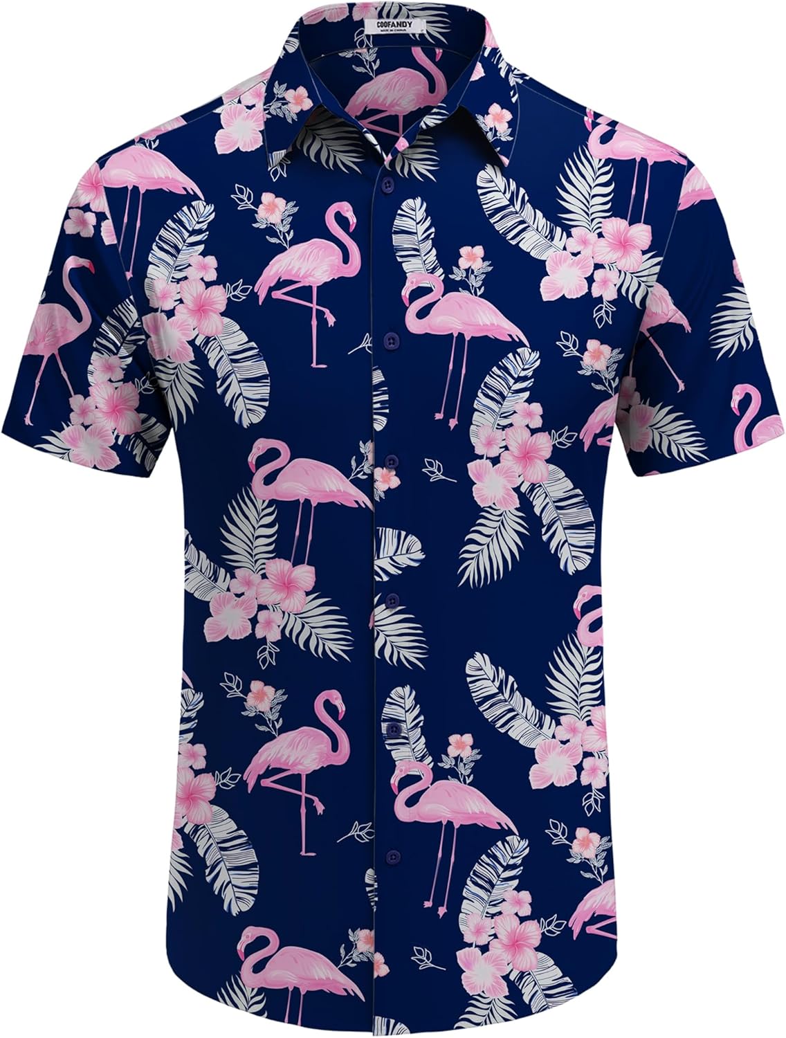 Thumbnail 4 de COOFANDY Men's Hawaiian Shirt Short Sleeve Button Down – Vibrant Tropical Floral for Summer Beach Vibes