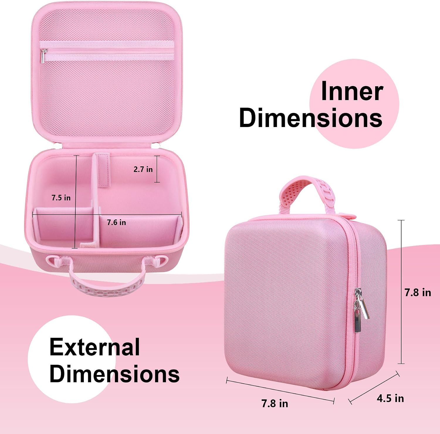 Thumbnail 6 de RAIALL Camera Case for Canon EOS and Sony/Nikon DSLRs – Pink Hard Carrying Case