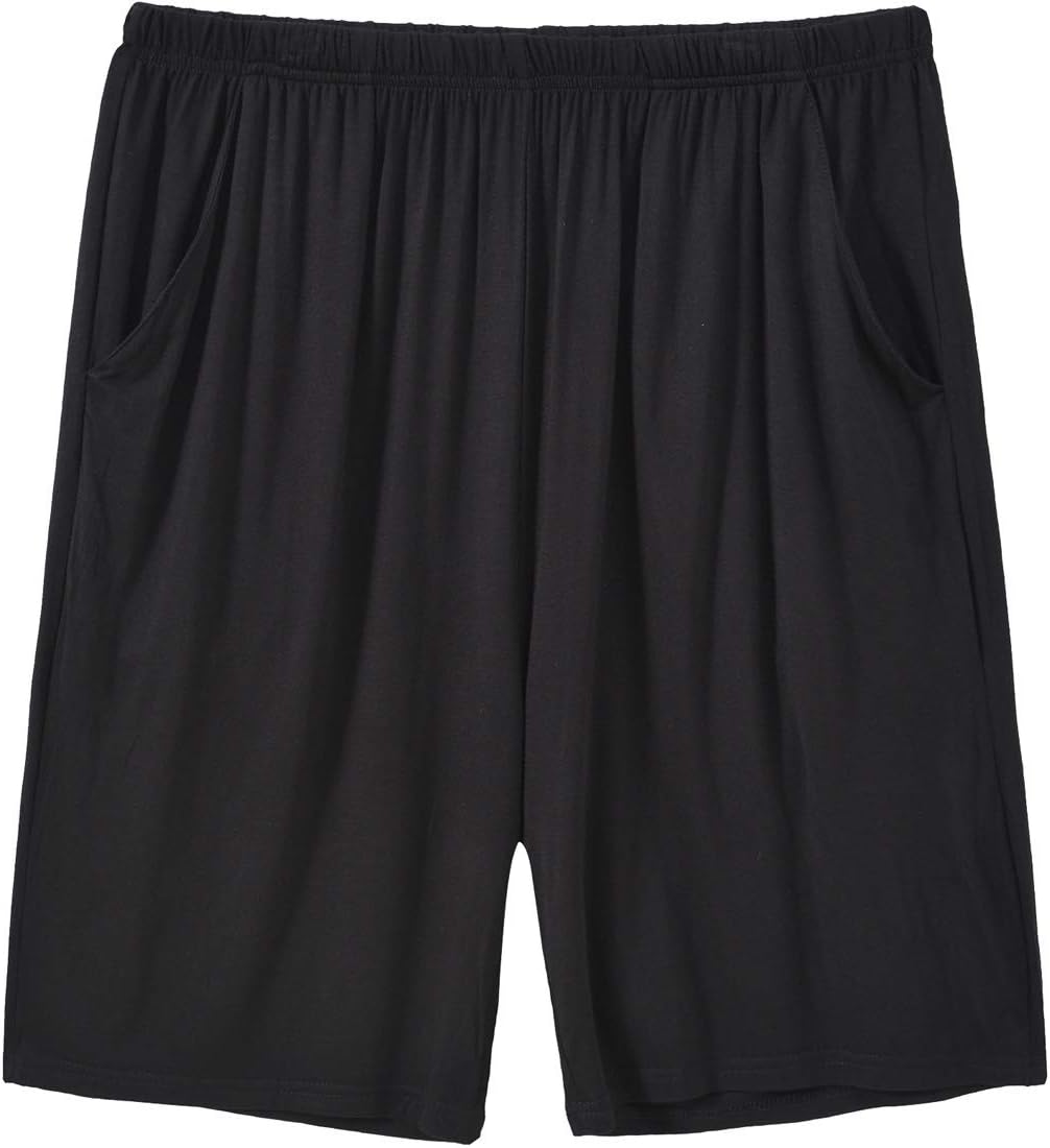 Detalle de Pyjama homme MoFiz : bas court et long en modal doux, avec poches et taille ajustable