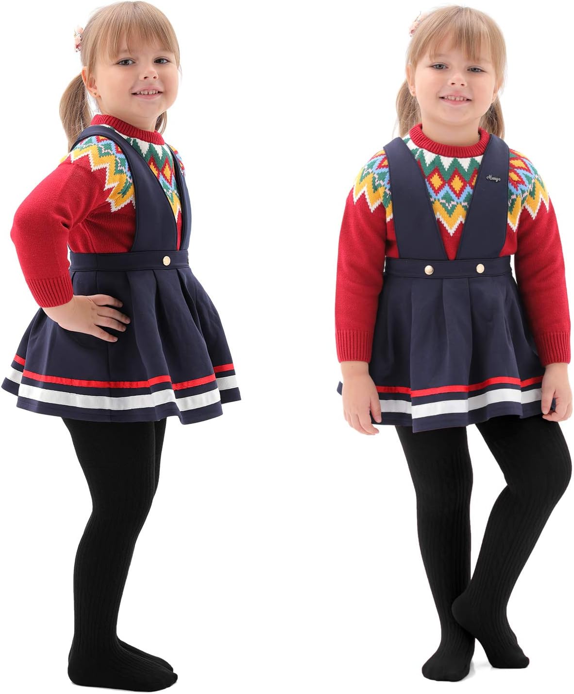 Detalle 2 de EPEIUS Baby Girl Cable Knit Tights 6-Pack