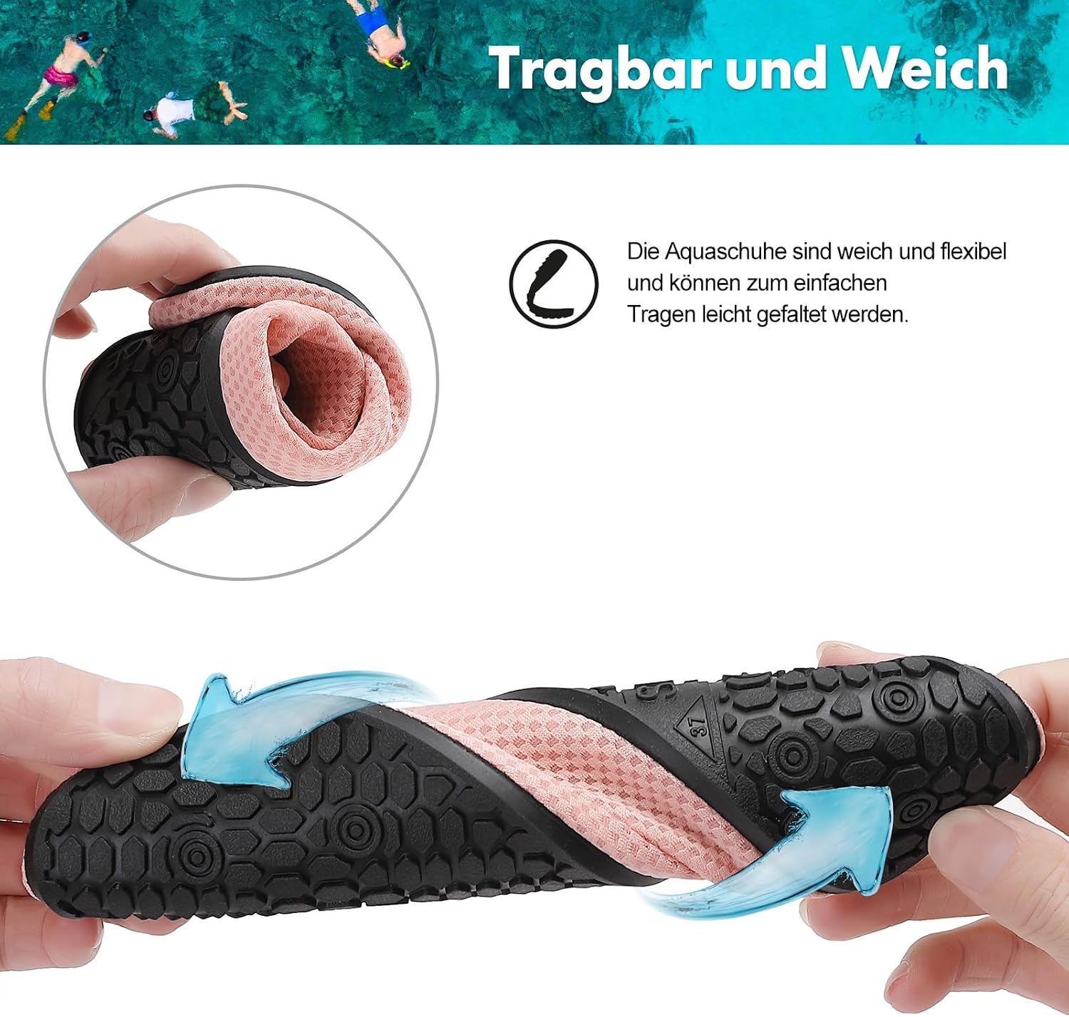 Detalle 2 de Sixspace Badeschuhe Wasserschuhe 34-47