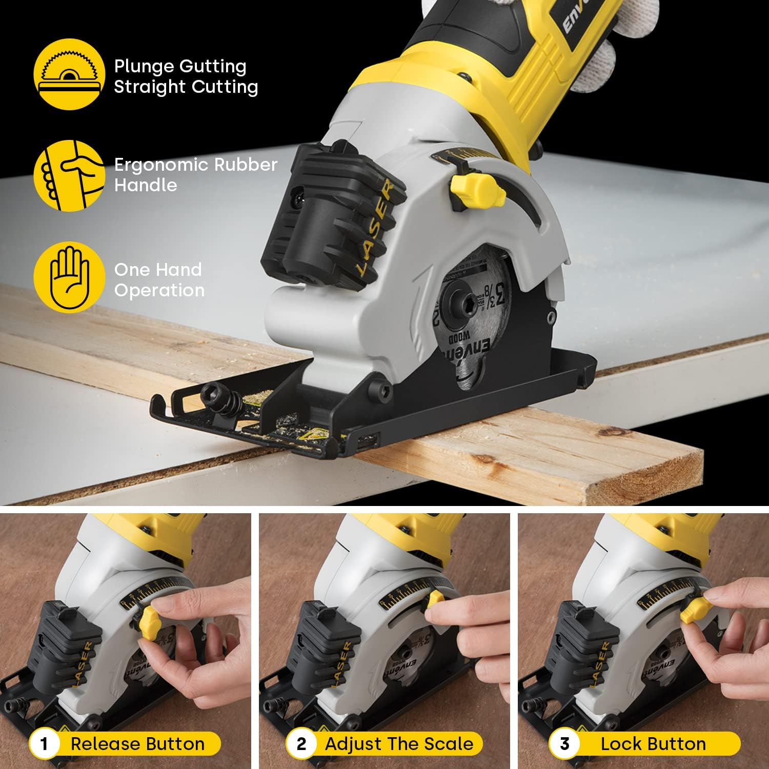 Thumbnail 5 de Enventor Mini Circular Saw 580W