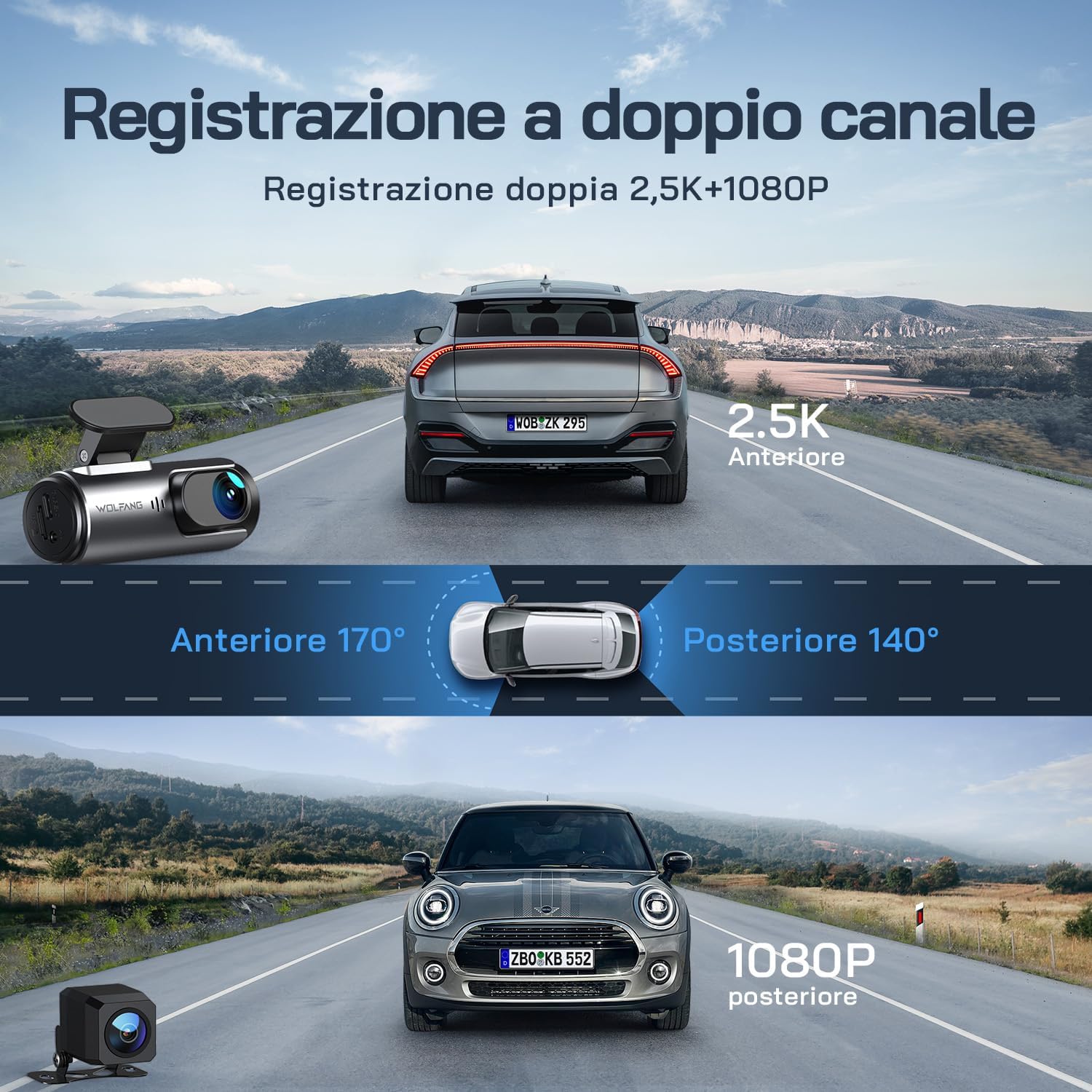 Detalle 2 de WOLFANG Dash Cam Auto 4K 32 GB