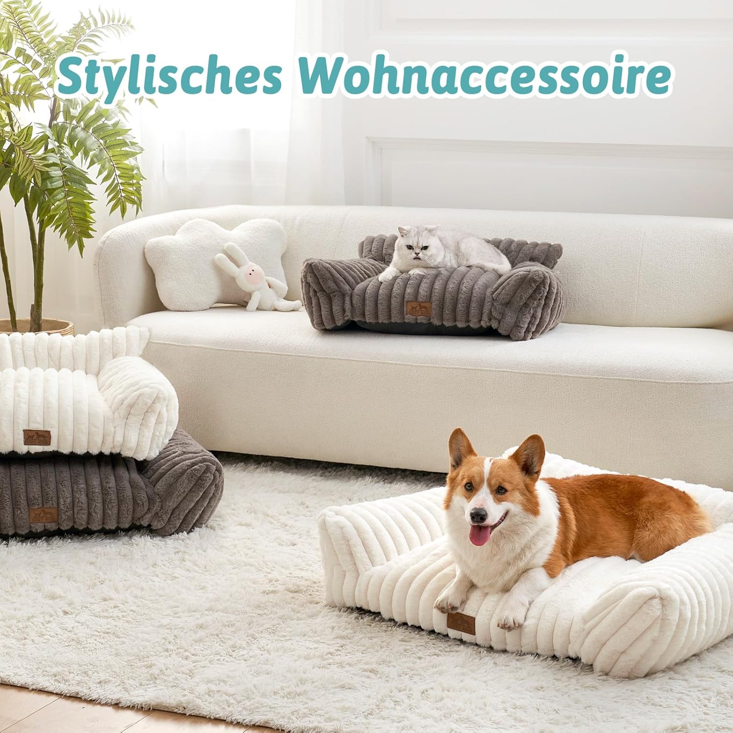 Detalle 2 de COZY KISS Katzenbett 65x44x30 cm