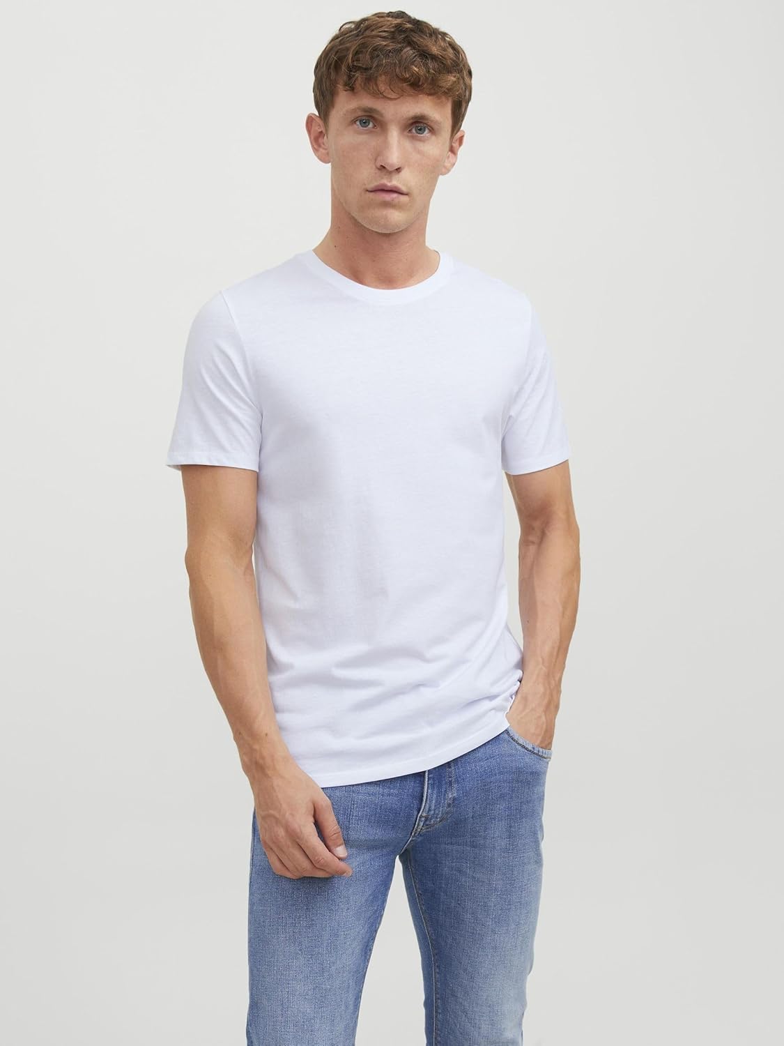 Thumbnail 1 de Jack & Jones T-Shirt 2-Pack Plain con scollo O-Neck in cotone