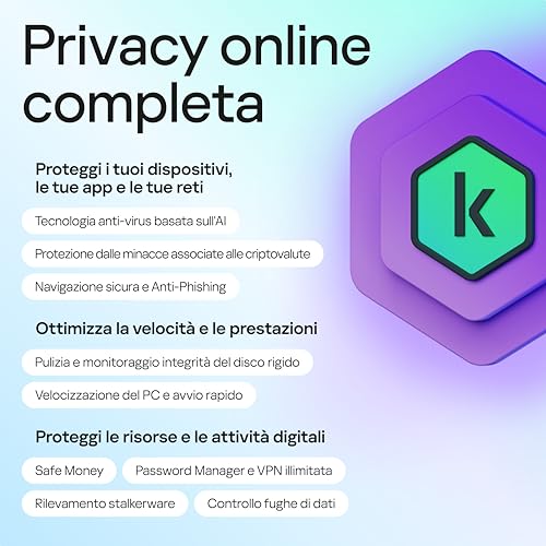 Detalle de Kaspersky Plus Internet Security 2026 — 10 dispositivi, 1 anno