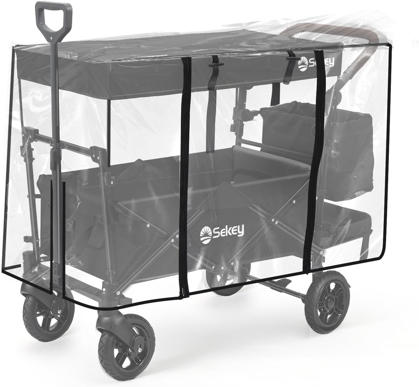 Detalle de Sekey Bollerwagen Regenabdeckung 110 x 60