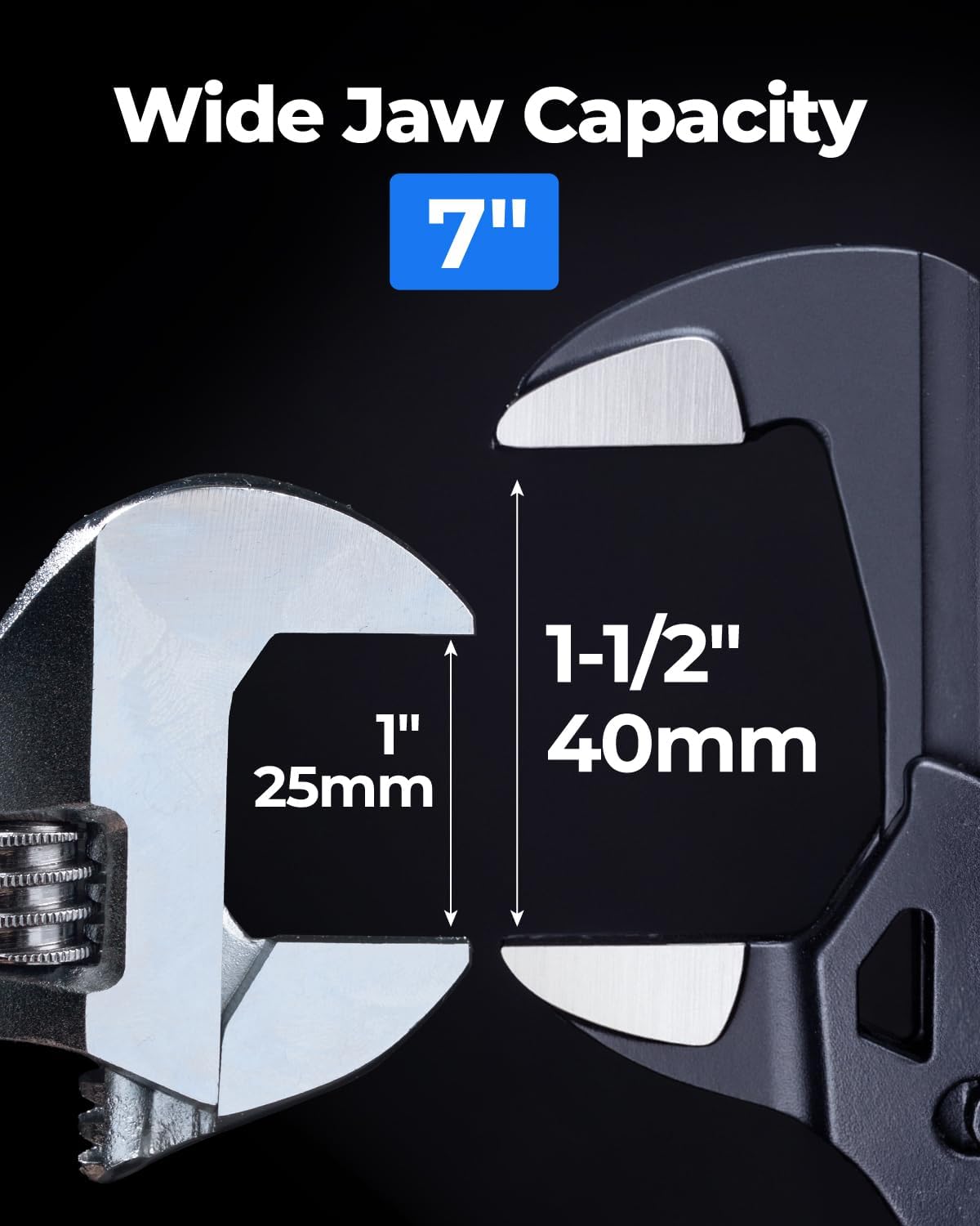 Thumbnail 1 de Toolant 7-Inch Plier Wrench with Pouch: CR-V Construction, Parallel Jaws, and Ergonomic Grip