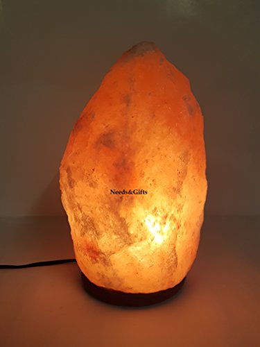 Detalle de Needs&Gifts 3–5 KG Himalayan Crystal Salt Lamp: Natural, Handcrafted with UK Electric Fitting