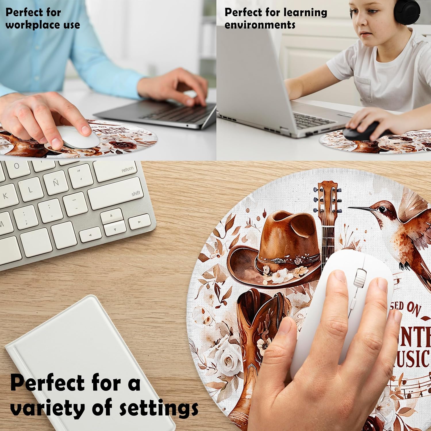 Thumbnail 3 de BILLAION Mouse Pad, 7.9-Inch Round