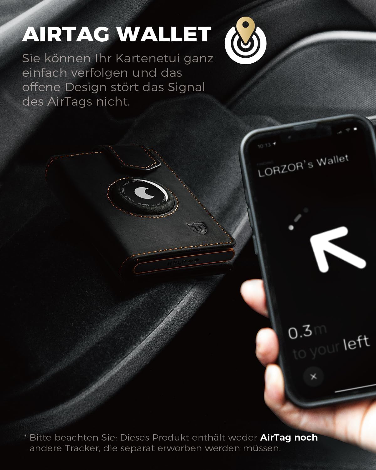 Thumbnail 6 de LORZOR Design Airtag Wallet Slim