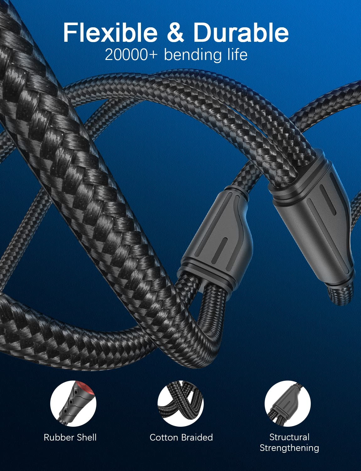 Detalle de SOUNDFAM Dual XLR to RCA Cable (3m) with Y-splitter and gold-plated connectors