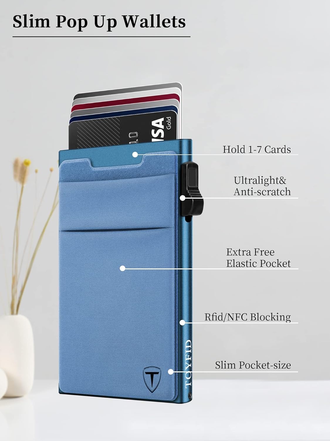 Thumbnail 3 de TOYFID Minimalistische RFID-Schutz-Brieftasche: Schlank, sicher und vielseitig