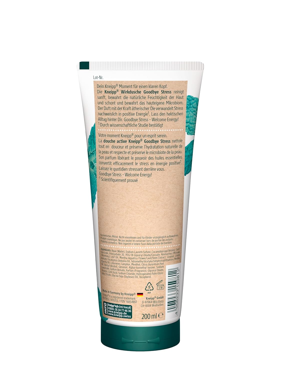 Thumbnail 2 de Kneipp Wirkdusche Goodbye Stress – Feuchtigkeitsspendendes Duschgel im 6 × 200 ml Multipack