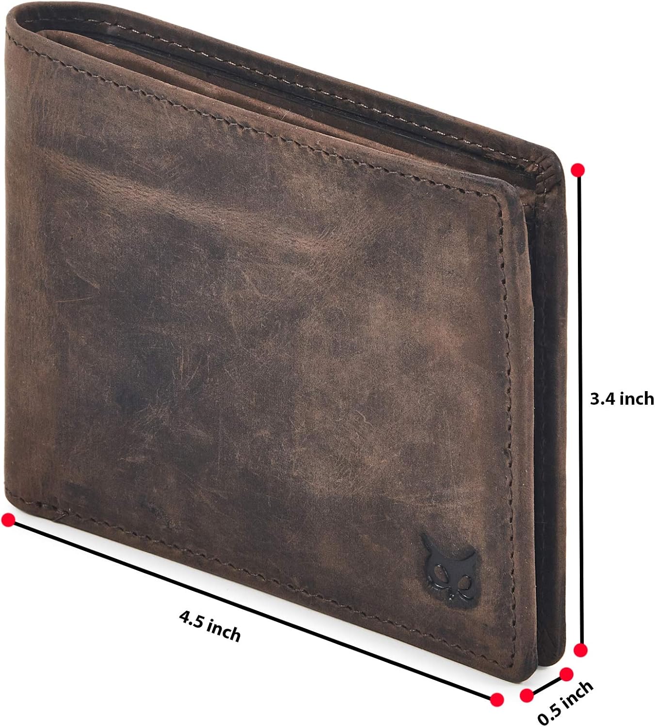 Detalle 2 de Crazy Horse Leather Bifold Wallet