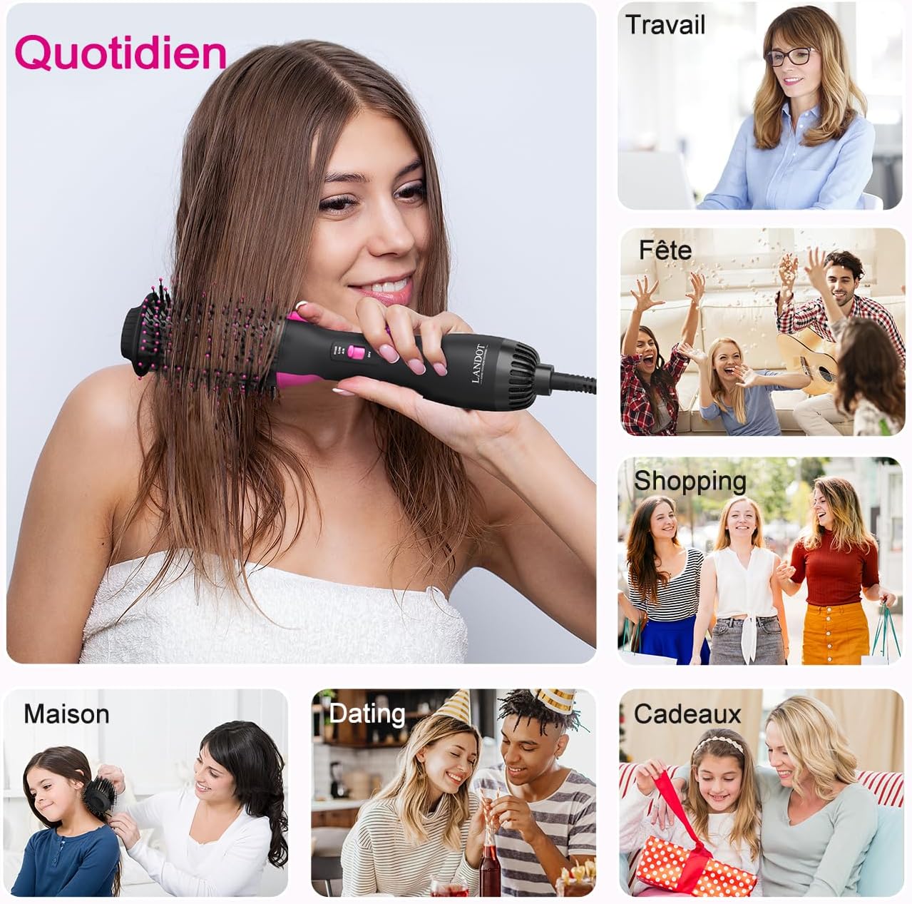 Thumbnail 4 de Brosse soufflante 3 en 1 Sèche-Cheveux 💇♀
