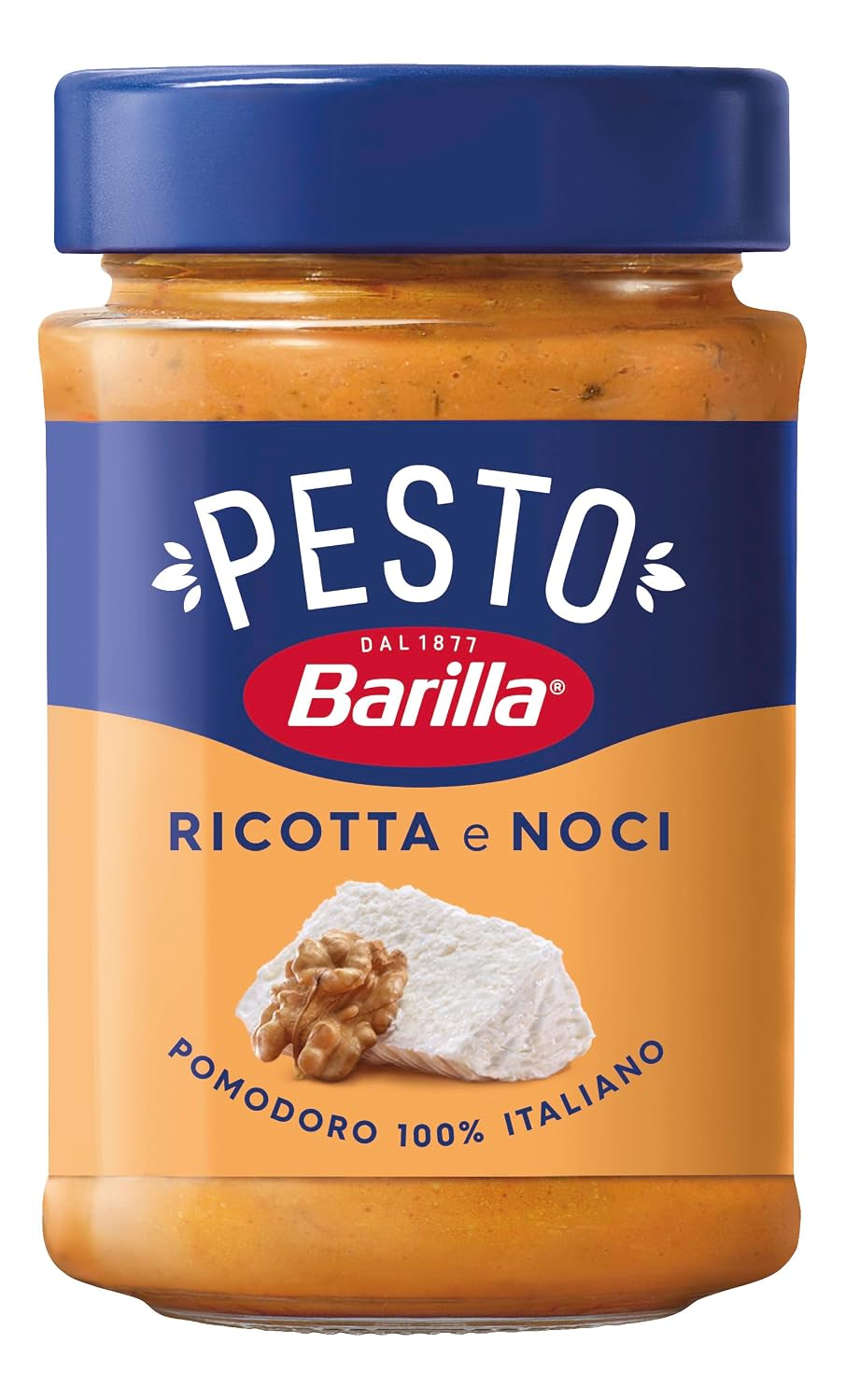 Detalle de Barilla Pesto Ricotta e Noci – Glutenfreies Pesto für Pasta, 190 g