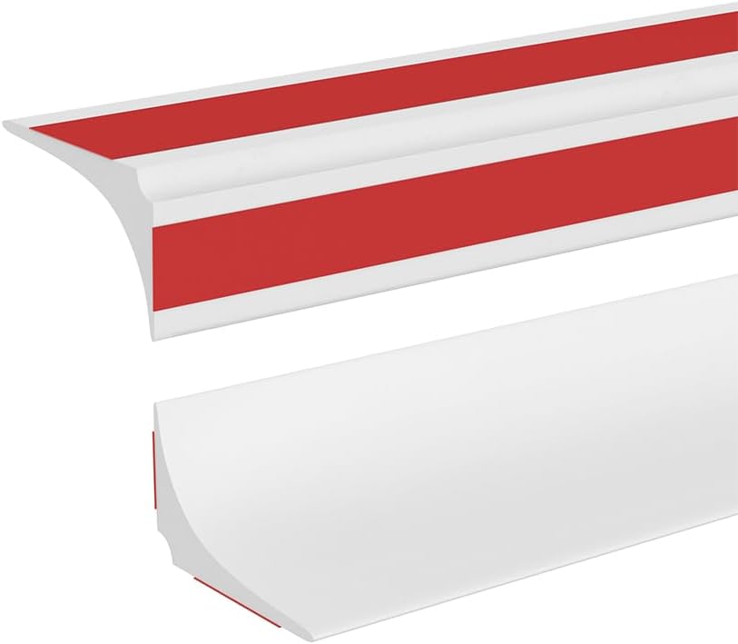 Detalle de 3 Meters Silicone Shower Tray Sealing Strip (15mm H x 25mm W) with Two Adhesive Backings