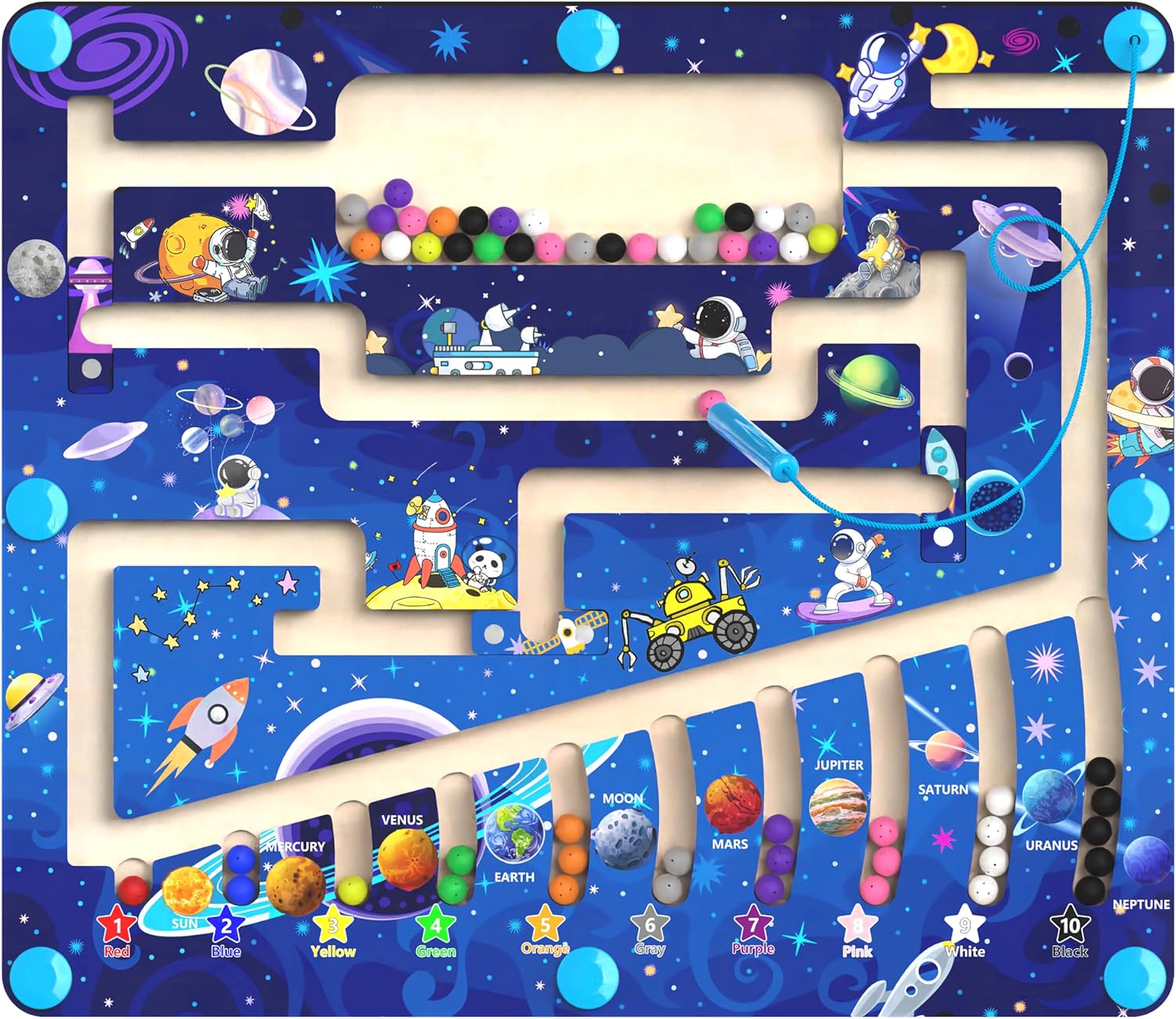 Thumbnail 6 de MTYOKILN Magnetic Maze 55 beads