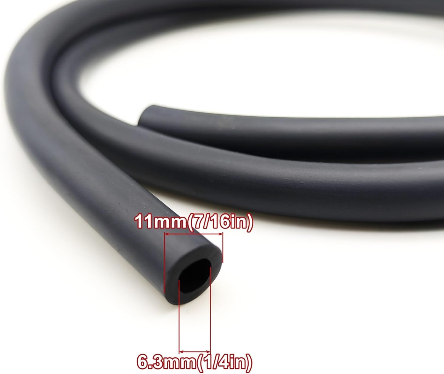 Detalle de Strongthium 3/16" & 1/4" Gas Fuel Line Hose Set with Clamps for Small Engines and Lawn Equipment