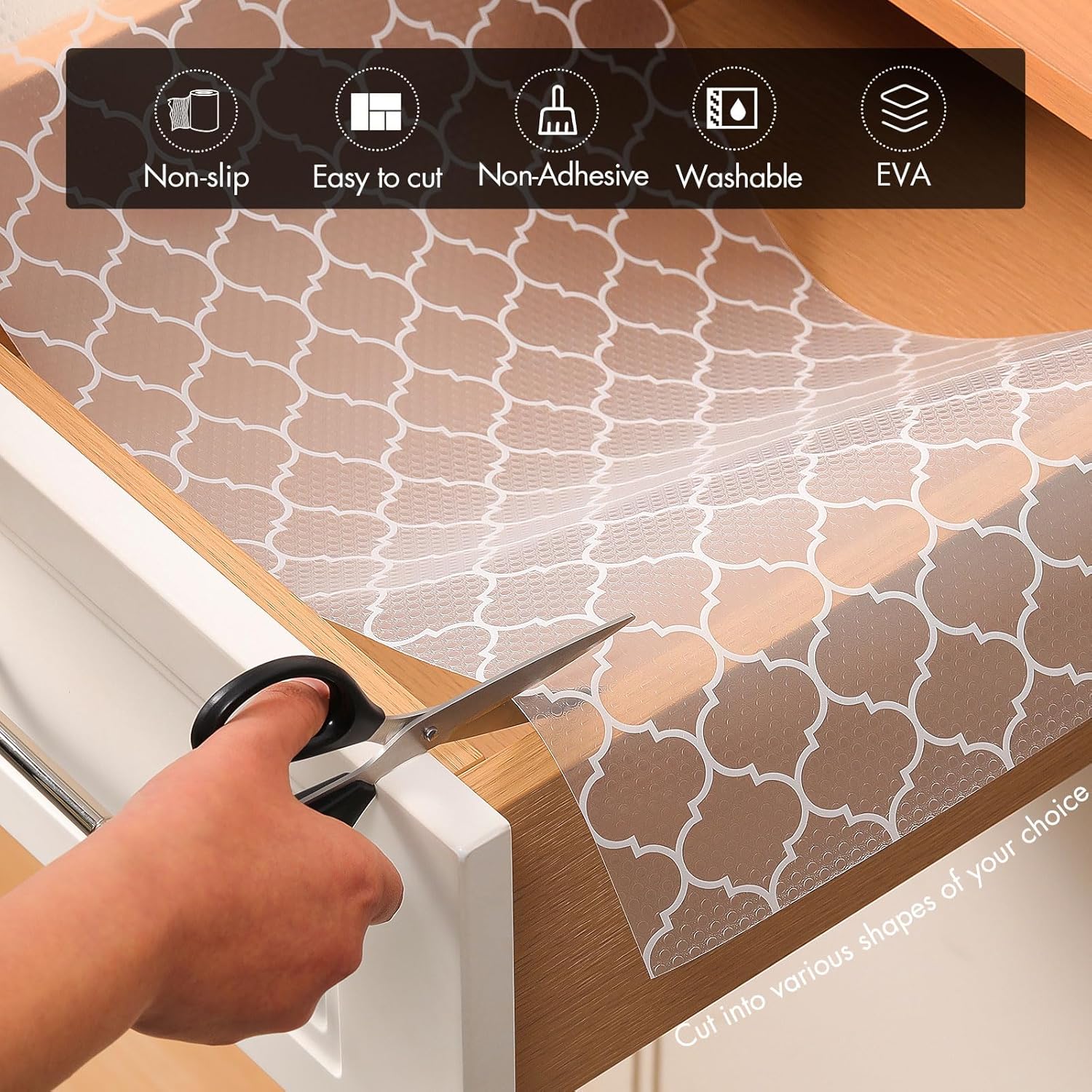Thumbnail 4 de Cooyes Shelf Liner 17.7" x 78.7" for Cabinets