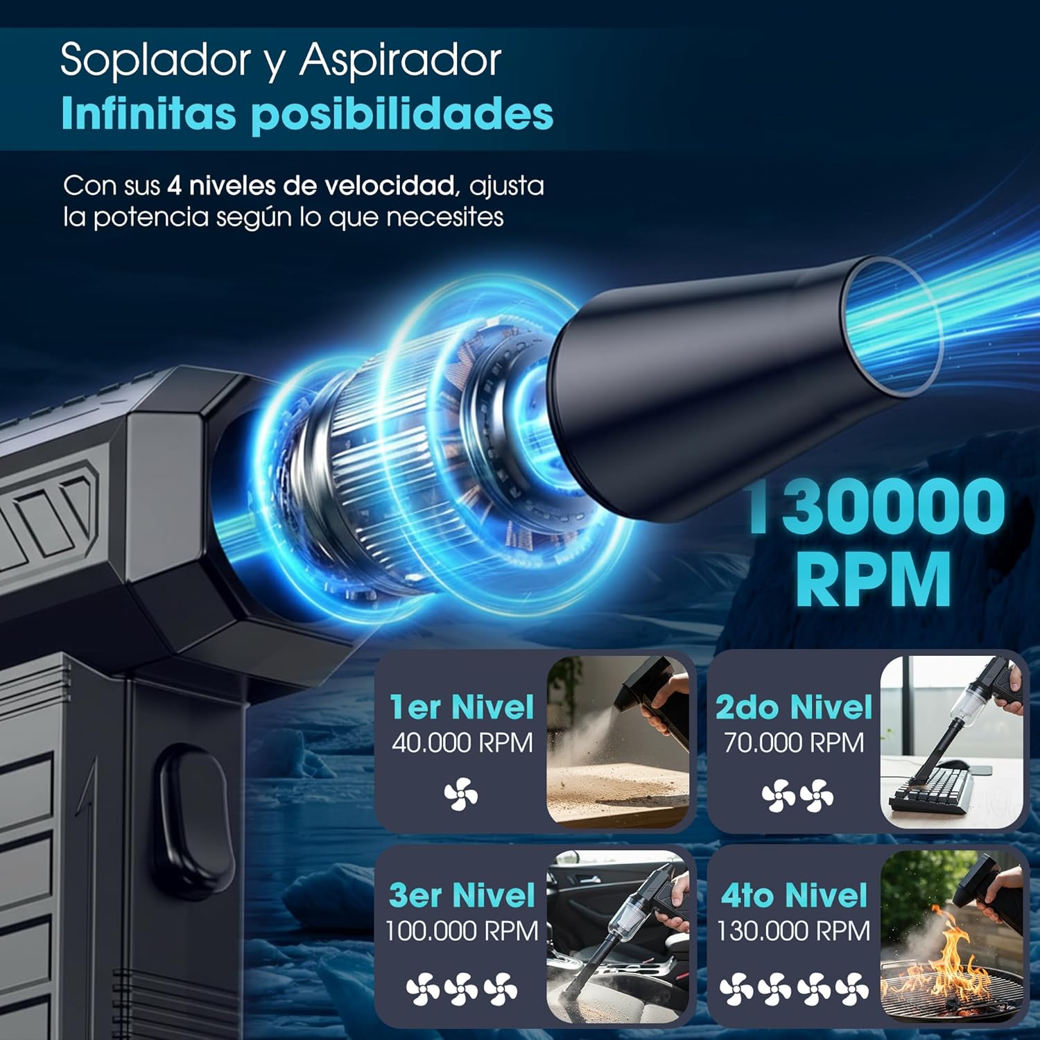 Thumbnail 4 de CMR GLOBAL Super Pro Soplador 130000 RPM 📢