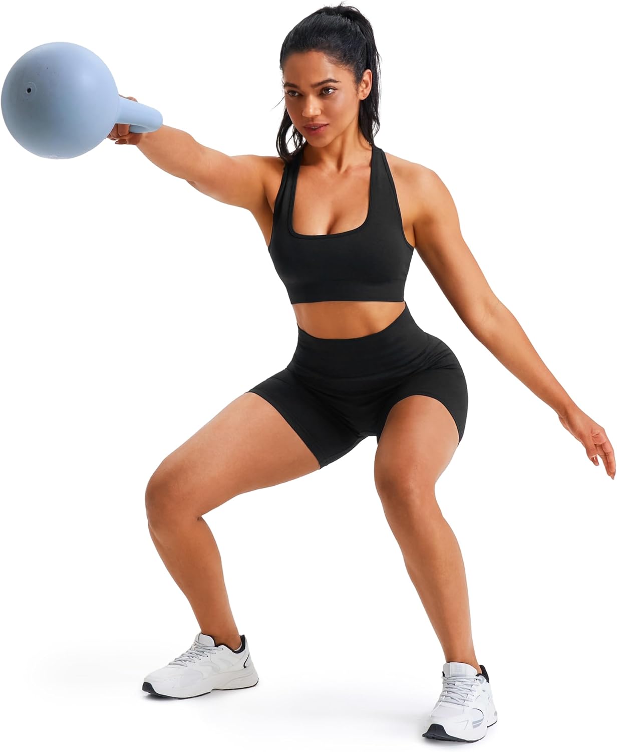 Thumbnail 3 de JOYSPELS Seamless Women's Sports Bra – Wide Strap, 4-Way Stretch, Wirefree with Removable Pads